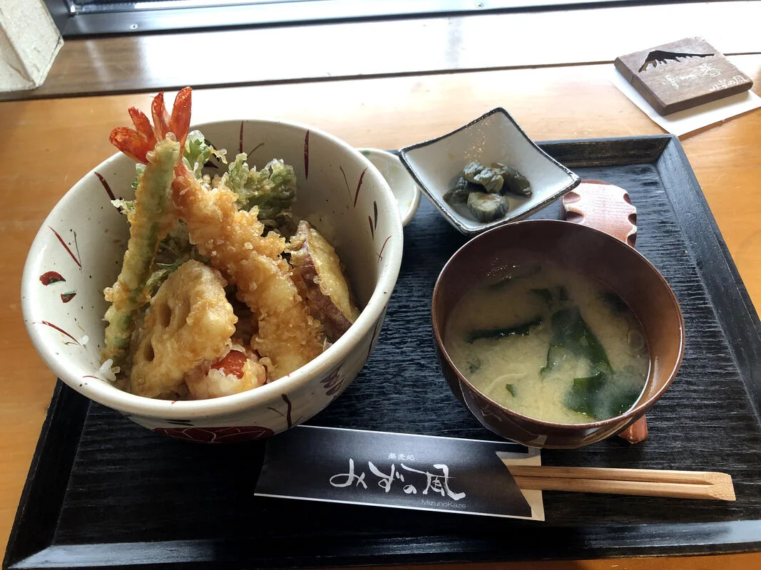 Tempura und Miso-Suppe